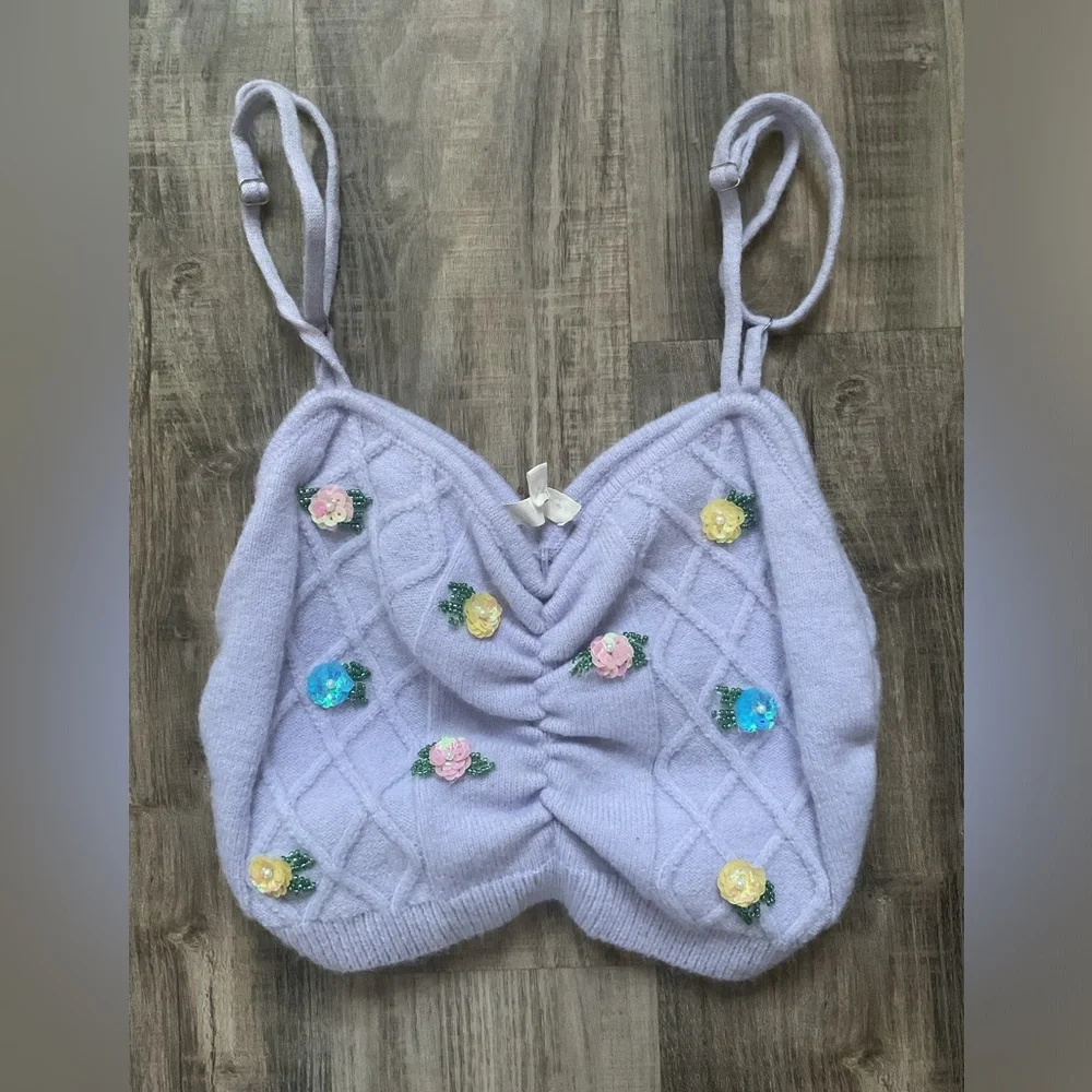 For love and lemons Sutton Cami Sweater size small - Picture 3 of 6